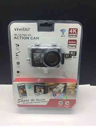 Экшен камера Vivitar 4K Ultra HD Action Cam 16MP DVR922HD-BLK-WM  Көкшетау