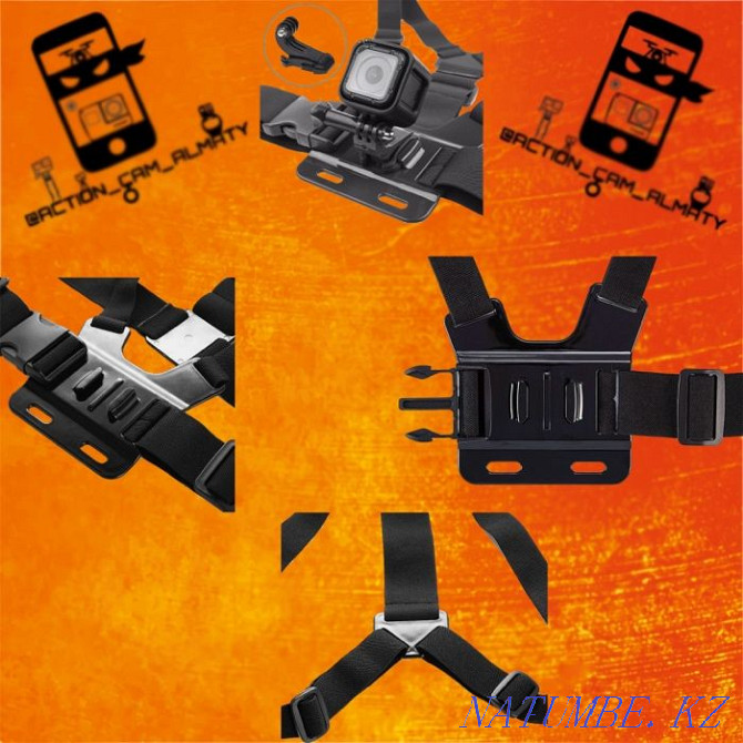 Available mount kits for action cameras GoPro, Sony, Xiaomi yi Almaty - photo 8