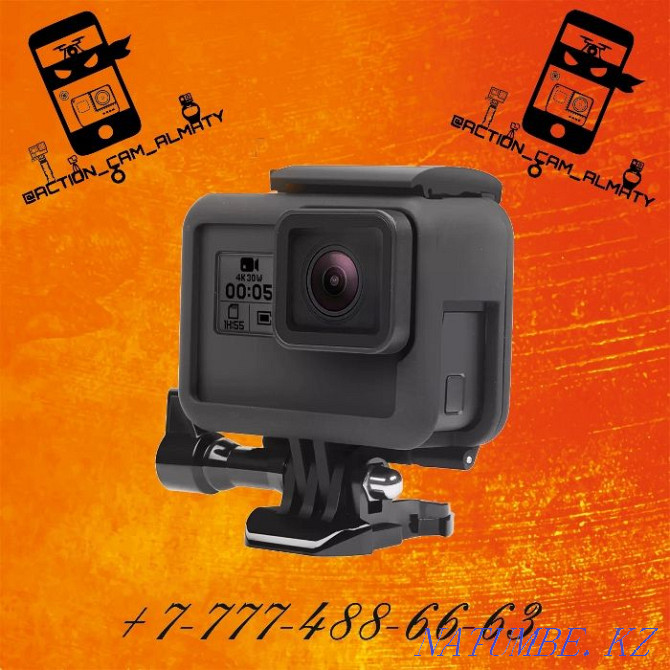 Waterproof - shockproof case for action cameras GoPro 5-6-7-8-9 Almaty - photo 4