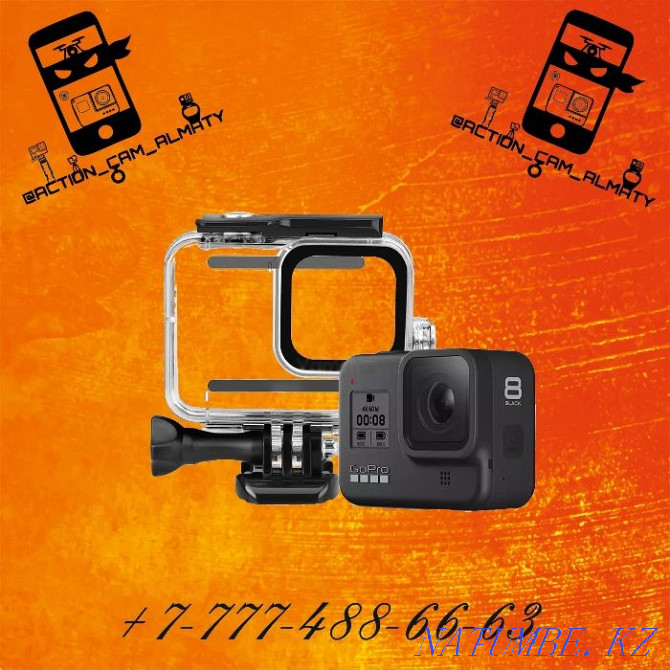 Waterproof - shockproof case for action cameras GoPro 5-6-7-8-9 Almaty - photo 2