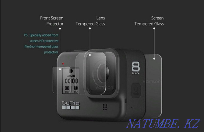 Protective glass film for GoPro Hero 8 action camera Semey - photo 2