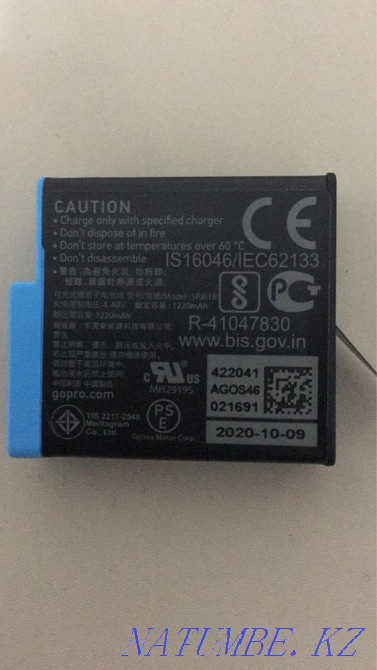 Аккумуляторная батарея на go pro hero 8 Астана - изображение 2