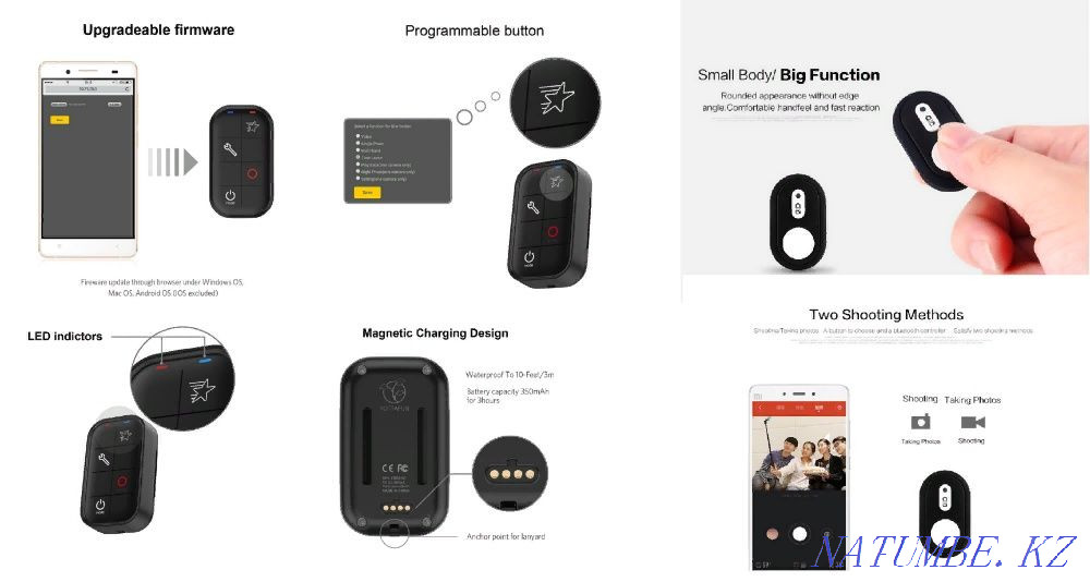 For Gopro Gopro Xiaomi Yi: battery monopod microphone Astana - photo 4