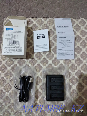Зарядное устройство для аккумуляторов экшн-камер Xiaomi Yi 4k, 4k+ Костанай - изображение 1