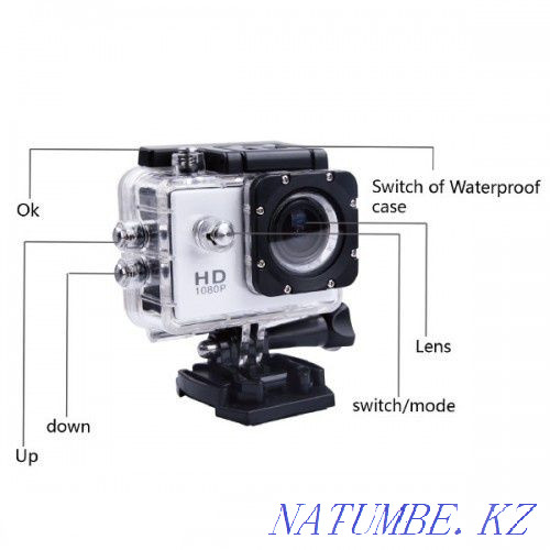 Action camera. (Action Camera). Action camera like GoPro. DVR Karagandy - photo 3
