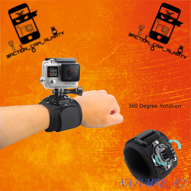 Крепление на руку для экшн камер - GoPro, SJCAM, Xiaomi yi, Sony Алматы - изображение 1