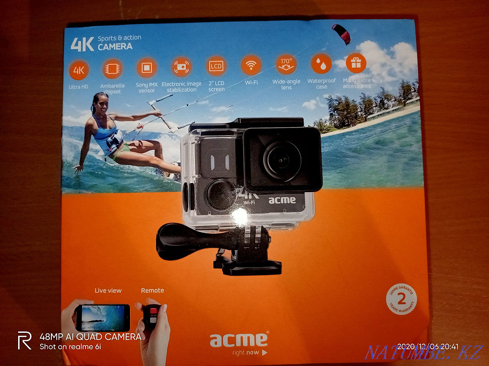 Экшен камера ACME VR302 4K Sports & Action Camera черный Петропавловск - изображение 6