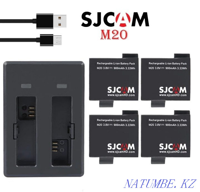 Action - camera SJCAM M20 (M207), with all accessories Almaty - photo 6