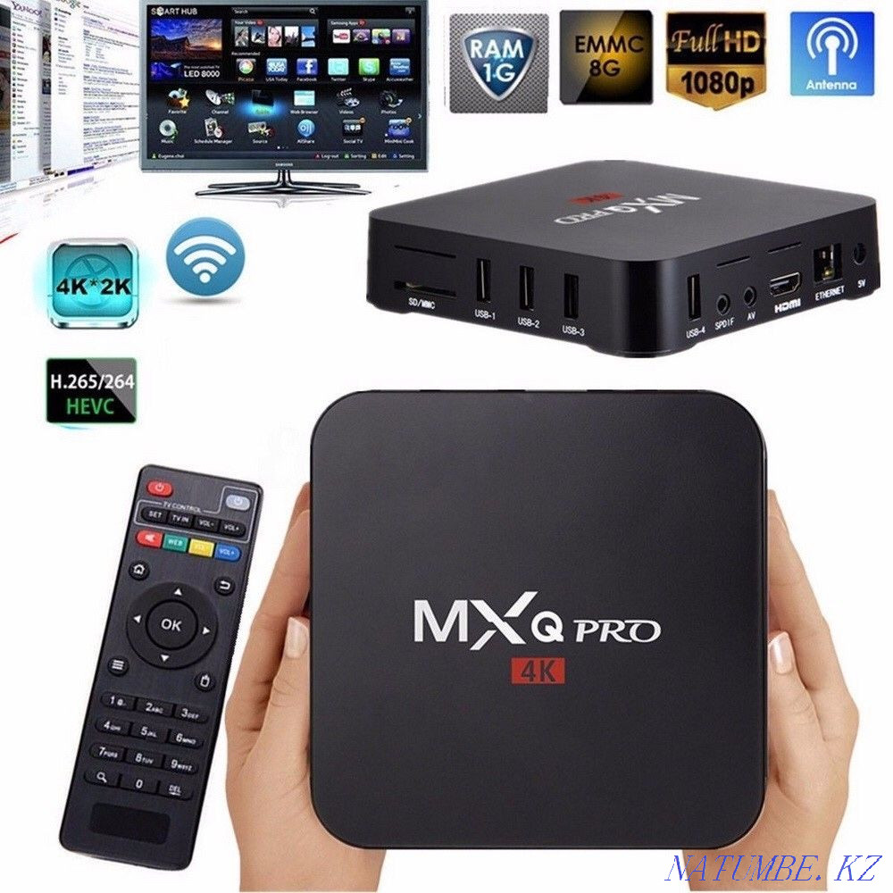 Смарт Тв бокс приставка X96 mini! Smart tv box 2/16гб! 100% оригинал! Усть-Каменогорск - изображение 2