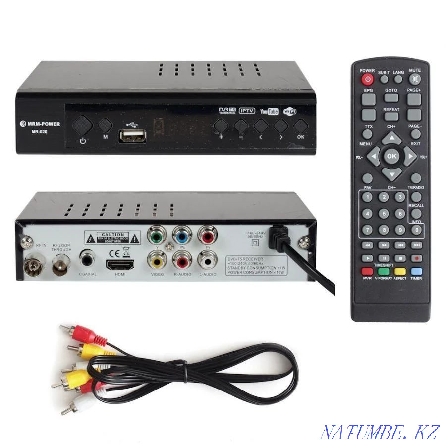 Otau TV receiver. Digital set-top box OTAU TV. 28 Free channels. Almaty - photo 4
