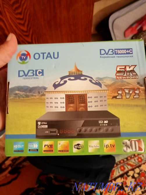 set-top box with Otau TV remote control in excellent condition Atyrau - photo 1