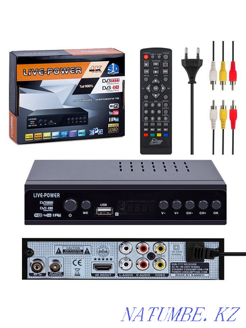 Set-top box, otau, tuner, digital TV, delivery! Astana - photo 2