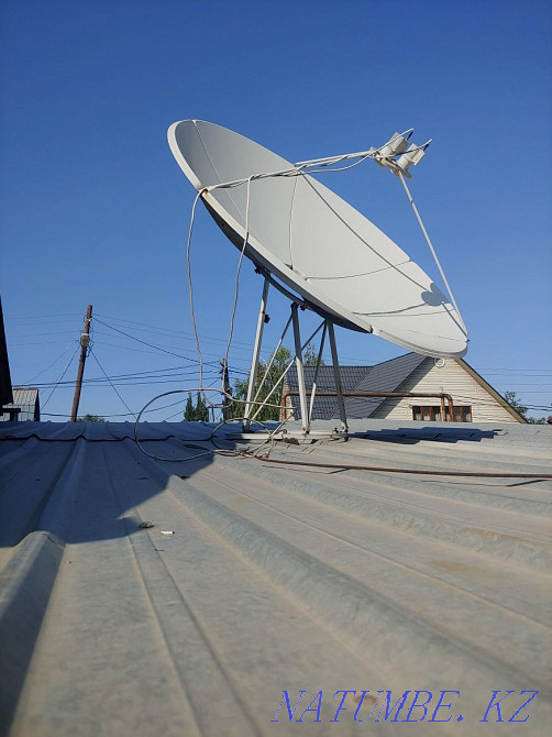 Спутниковая тарелка с двумя головками Алматы - изображение 1