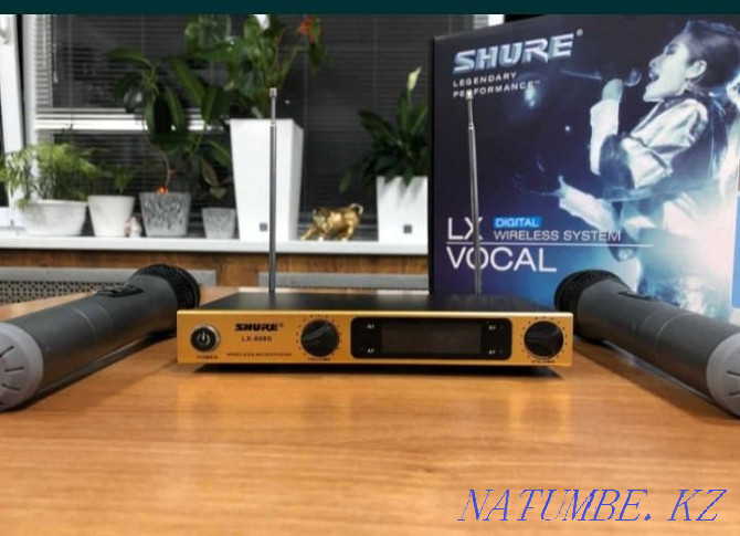 SHURE микрофон жүйесі. Сымсыз микрофондар. Kaspi Red  Алматы - изображение 6