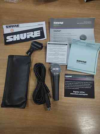 Микрофон SHURE SM58. Шур. Алматы