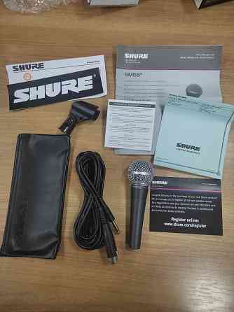 Микрофон SHURE SM58. Шур. Алматы