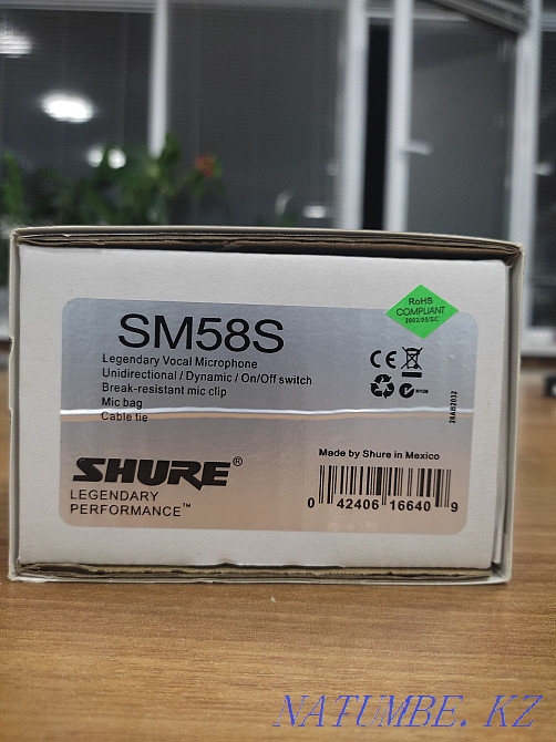 Microphone SHURE SM58. Shur. Almaty - photo 2