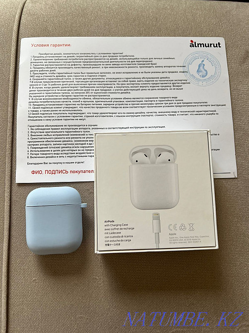 продам наушники в airpods 2 ещё на гарантии! Каргалы - изображение 2