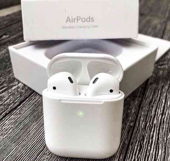 +ПОДАРОК Лучший ЗВУК AirPods 2 1в1 Lux Беспроводные Наушники ЭирПодс Almaty