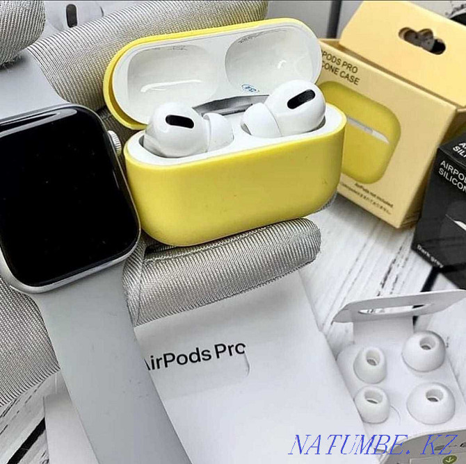 Рассрочка RЕD! Apple AirPods PRO С Активным Шумоподавлением Super Lux Тараз - изображение 8