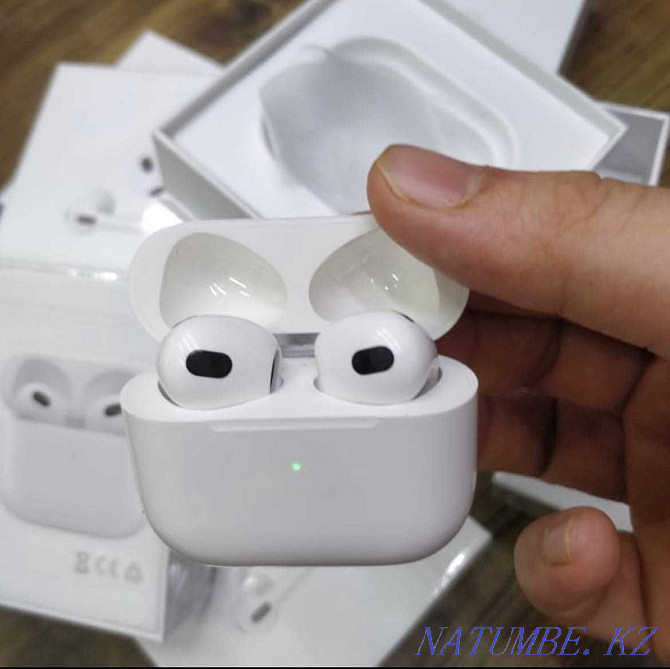 Бөліп төлеу ҚЫЗЫЛ! ЖАҢА Apple AirPods 3 Premium EAC! Жаңа құлаққаптар ауа нүктелері  Тараз  - изображение 7