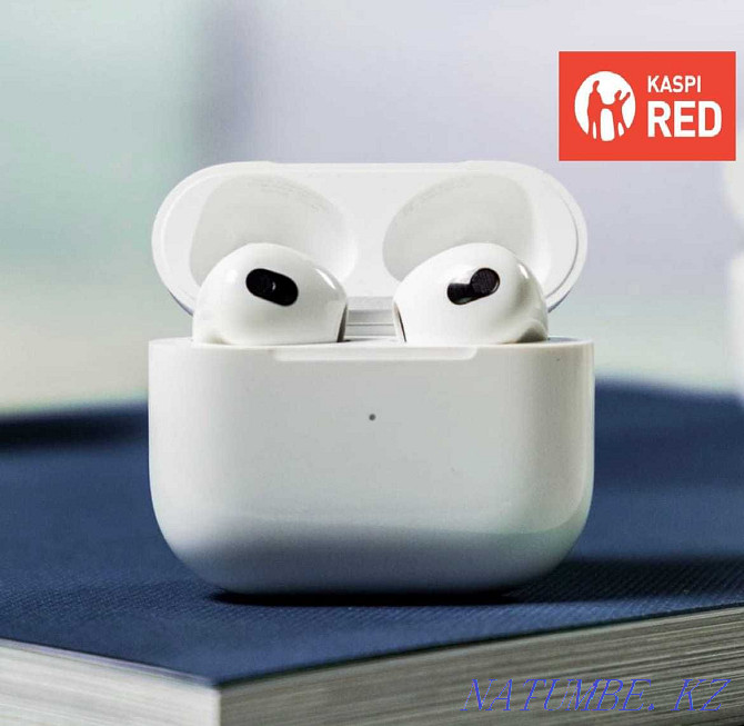 Бөліп төлеу ҚЫЗЫЛ! ЖАҢА Apple AirPods 3 Premium EAC! Жаңа құлаққаптар ауа нүктелері  Тараз  - изображение 3