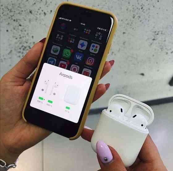 +ПОДАРОК AirPods 2 Lux VIP Premium 1:1 Сходство 99% Наушники Almaty