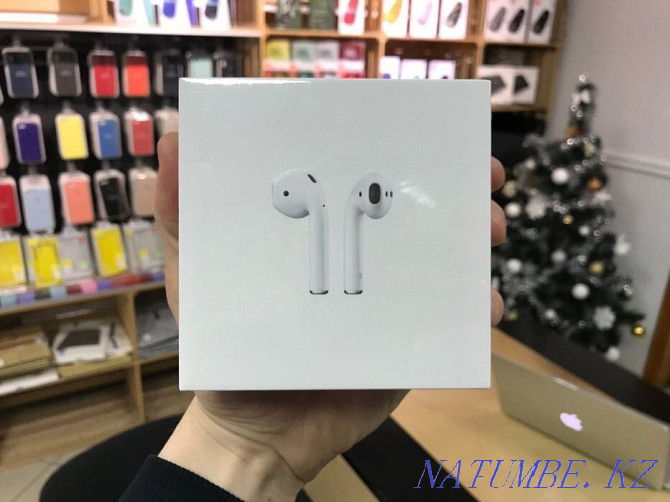 +ПАДАРУНАК AirPods 2 Lux VIP Premium 1:1 Падабенства 99% Навушнікі Алматы - photo 1