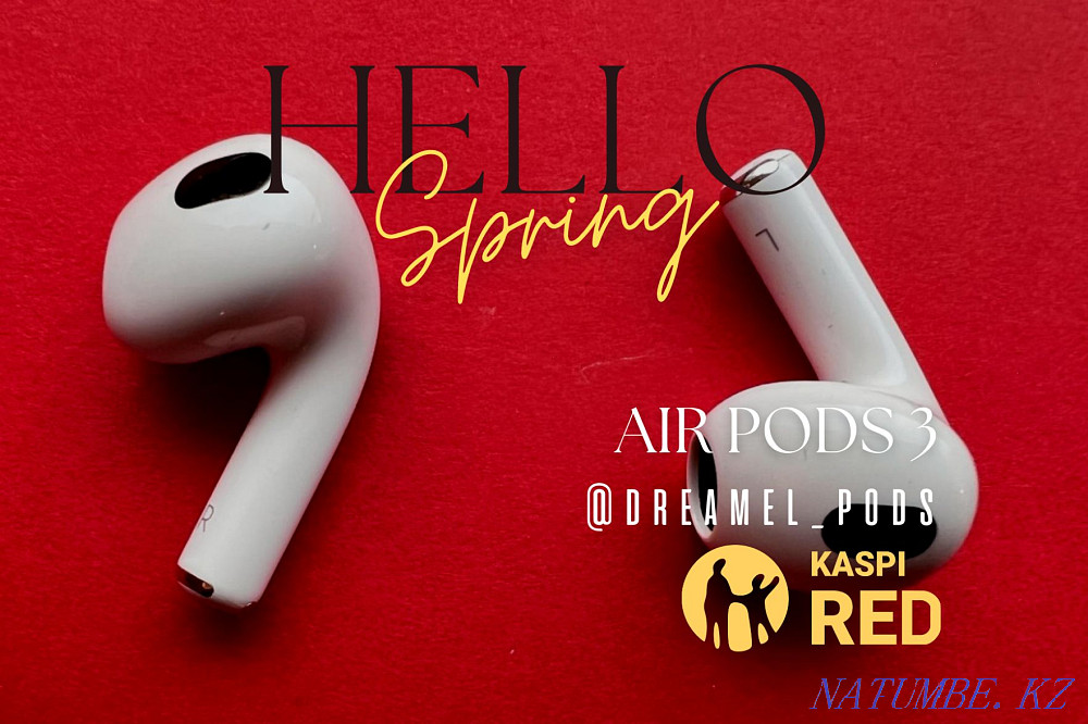 Premium Air Pods 3 1:1 / C Шуды болдырмайды / Сыйлық!!  Алматы - изображение 1