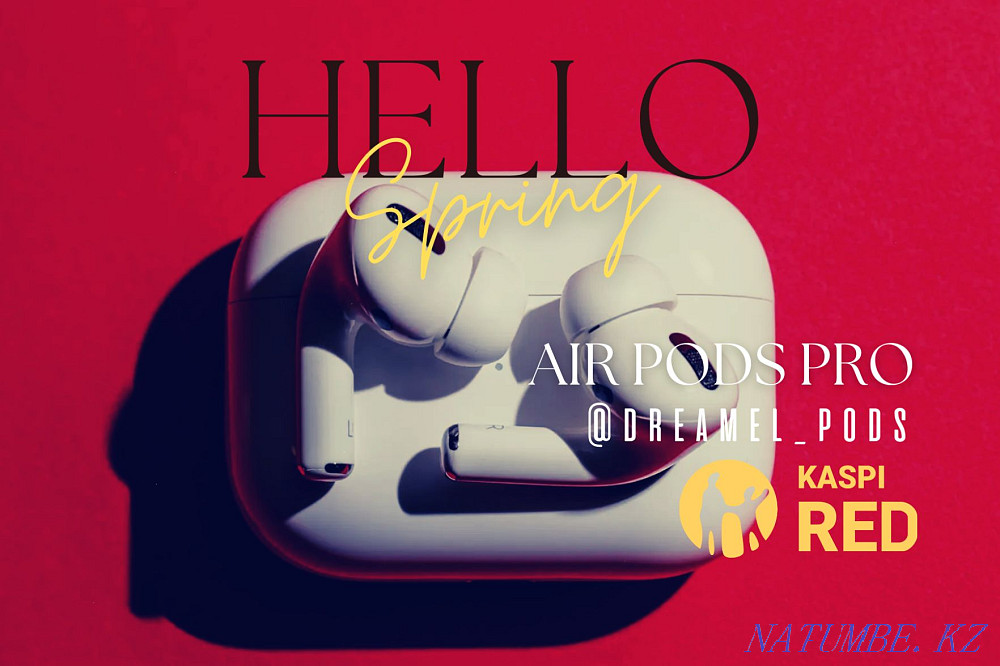 Airpods 2 Қара Жаңа / Шуды басатын / Сыйлық!  Алматы - изображение 1