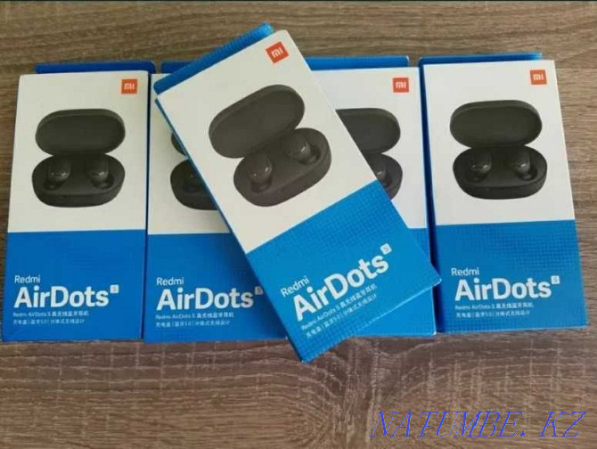 РАСПРОДАЖА! Xiaomi AirDots! Беспроводные Мощные! airpods airbuds Тараз - изображение 4