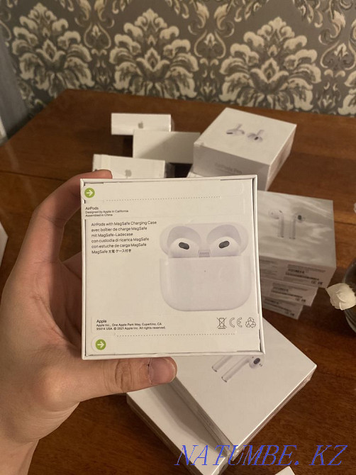 Airpods 3 series Premuim Аирподс 1в1 3 серия Наушник БезПроводной ЕАС Актау - изображение 3
