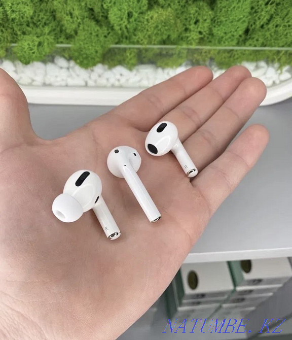 Super Microphone! Headphones AirPods 2 / AirPods 3 / AirPods Pro ! Lux Quality Almaty - photo 2