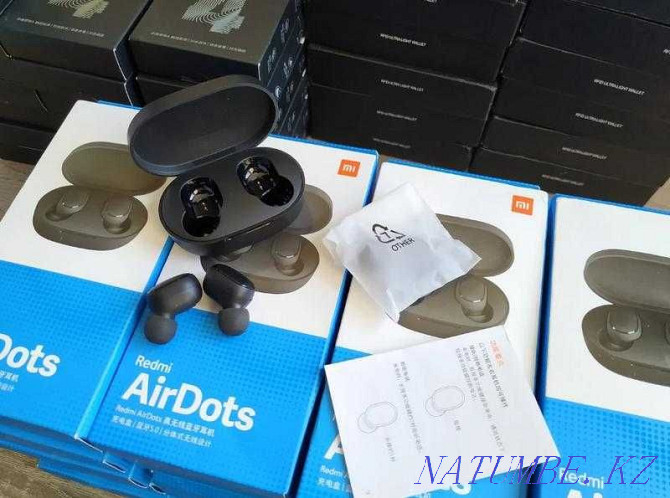 ЖАҢА! Xiaomi RedMi AirDots сымсыз құлаққаптар, airpods, airbuds  Тараз  - изображение 3