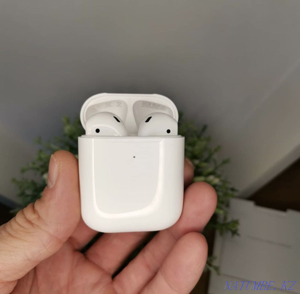 НОВЫЕ! Новые Наушники 1:1 черные, белые AirPods 2, AirPods 3, AirPods Алматы - изображение 5