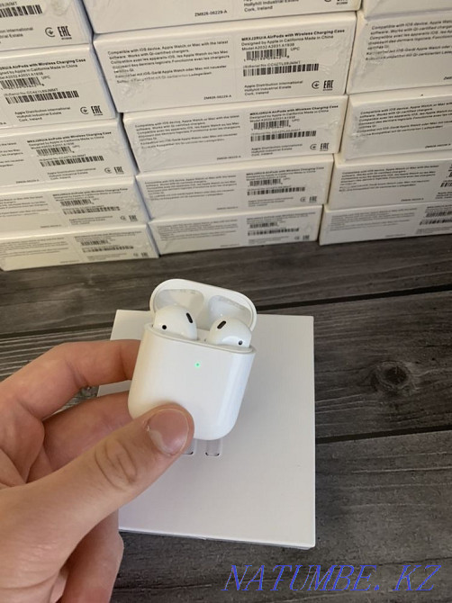 +Подарок! AirPods 2 Сходство 99,9% Наушники Эирподс Premium Алматы - изображение 5