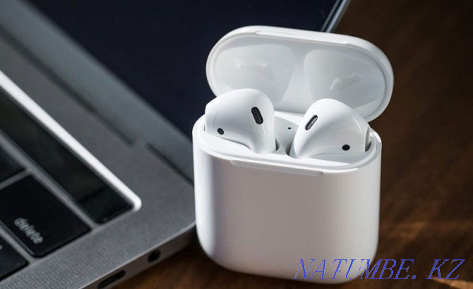 +Подарок. Apple AirPods 2 1:1 Беспроводные Наушники аирподс аир Алматы - изображение 2