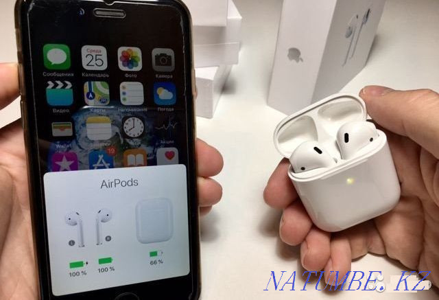 NEW, Delivery! ? AirPods 2 EAC 1:1 Premium Headphones pro air pods Astana - photo 1