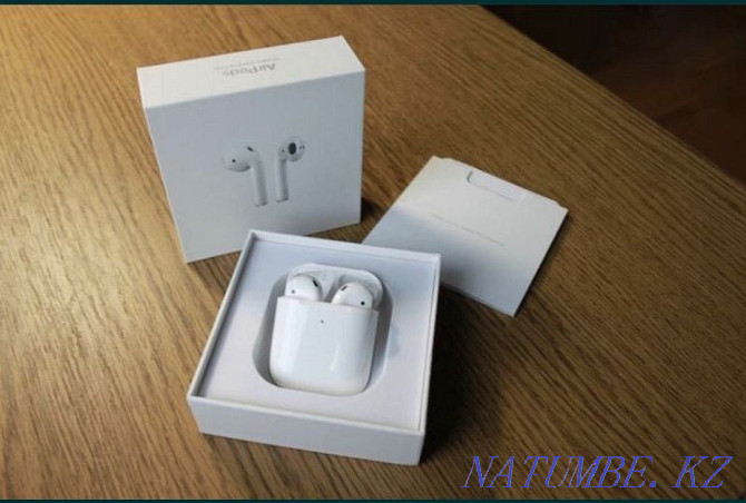 АКЦИЯ! Airpods 2 premium lux айрподс шымкент беспровдные наушники pro Шымкент - изображение 2