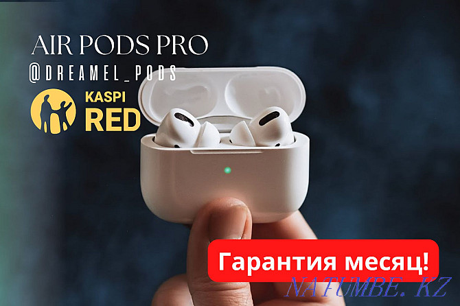 Headphones AirPods Pro Black 1in1 / C Noise Canceling / Gift!! Almaty - photo 1