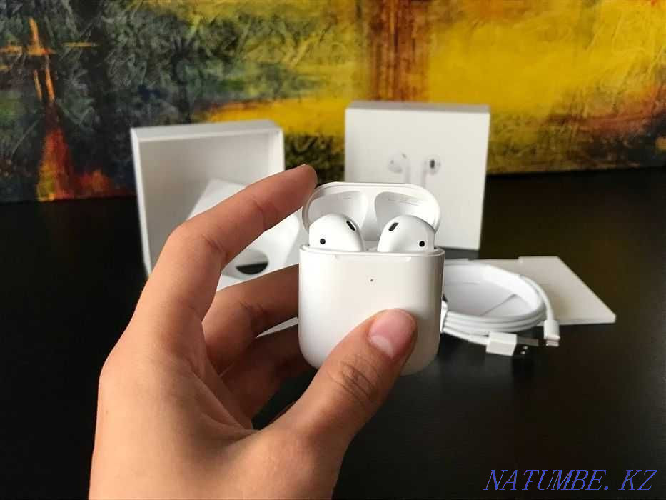 AirPods 2 ? ЕАС Люкс Premium НОВЫЕ! Наушники беспроводные, airdots Караганда - изображение 1