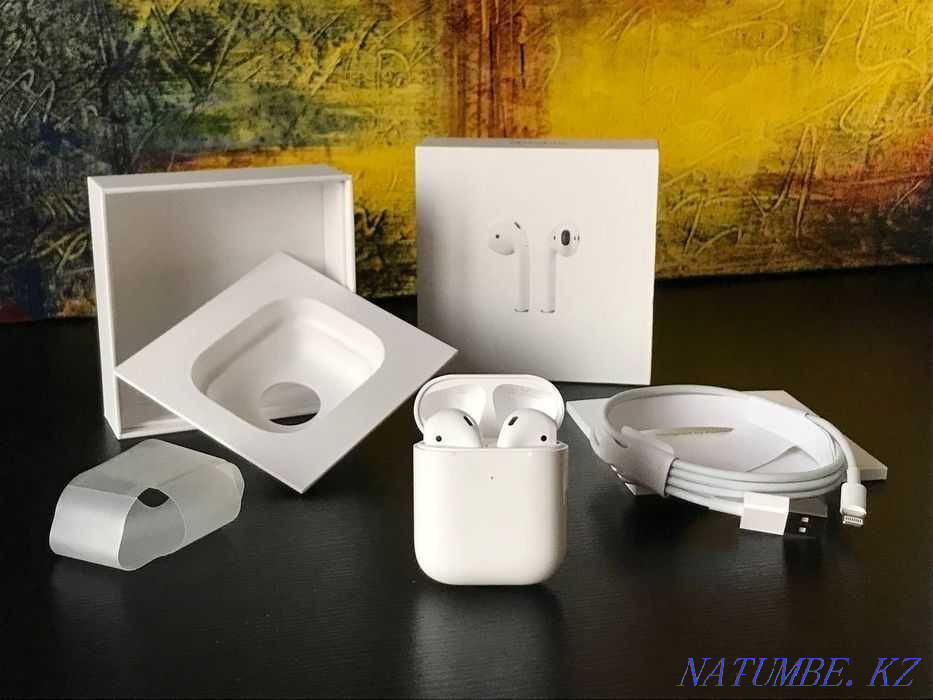 AirPods 2 ? ЕАС Люкс Premium НОВЫЕ! Наушники беспроводные, airdots Караганда - изображение 2