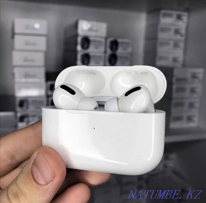 ? AirPods Pro + ПОДАРОК Premium Lux качество Сходство 100% Айрподс про Алматы - изображение 1