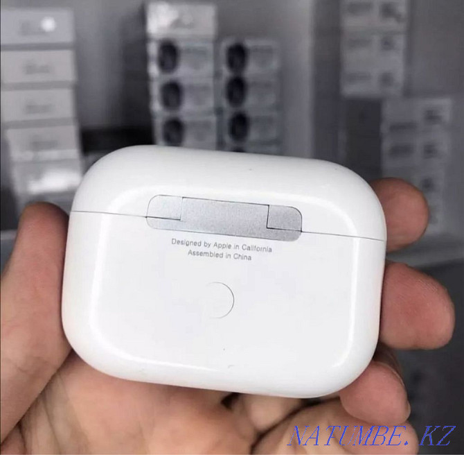 ? AirPods Pro + ПОДАРОК Premium Lux качество Сходство 100% Айрподс про Алматы - изображение 5