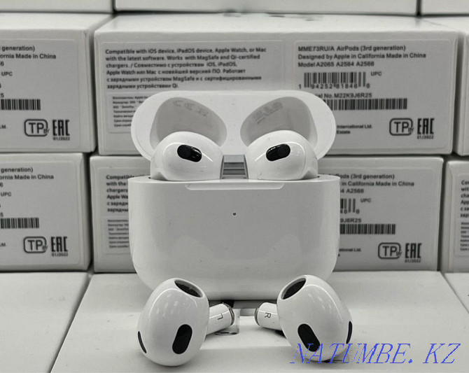 Airpods 3, Airpods, айрподс 3 Прэміум Люкс якасць Алматы - photo 1