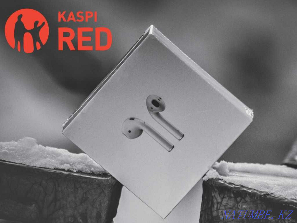 Airpods 2 Premium \Есть Kaspi RED \Беспроводные наушники Петропавловск - изображение 1