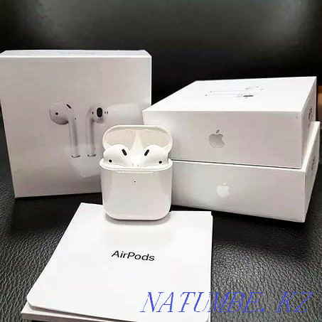 +ПОДАРОК. Доставка ! ЕАС AirPods 1, 2 Prеmium 1:1 Наушники айфон Астана - изображение 1