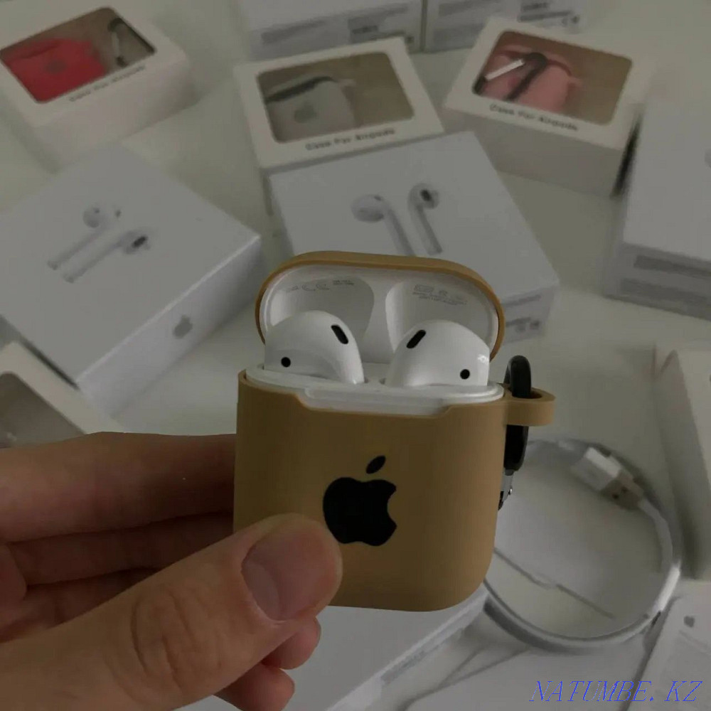 Airpods 2 lux premium качество и низкая цена . Беспроводной наушник!!! Атырау - изображение 1