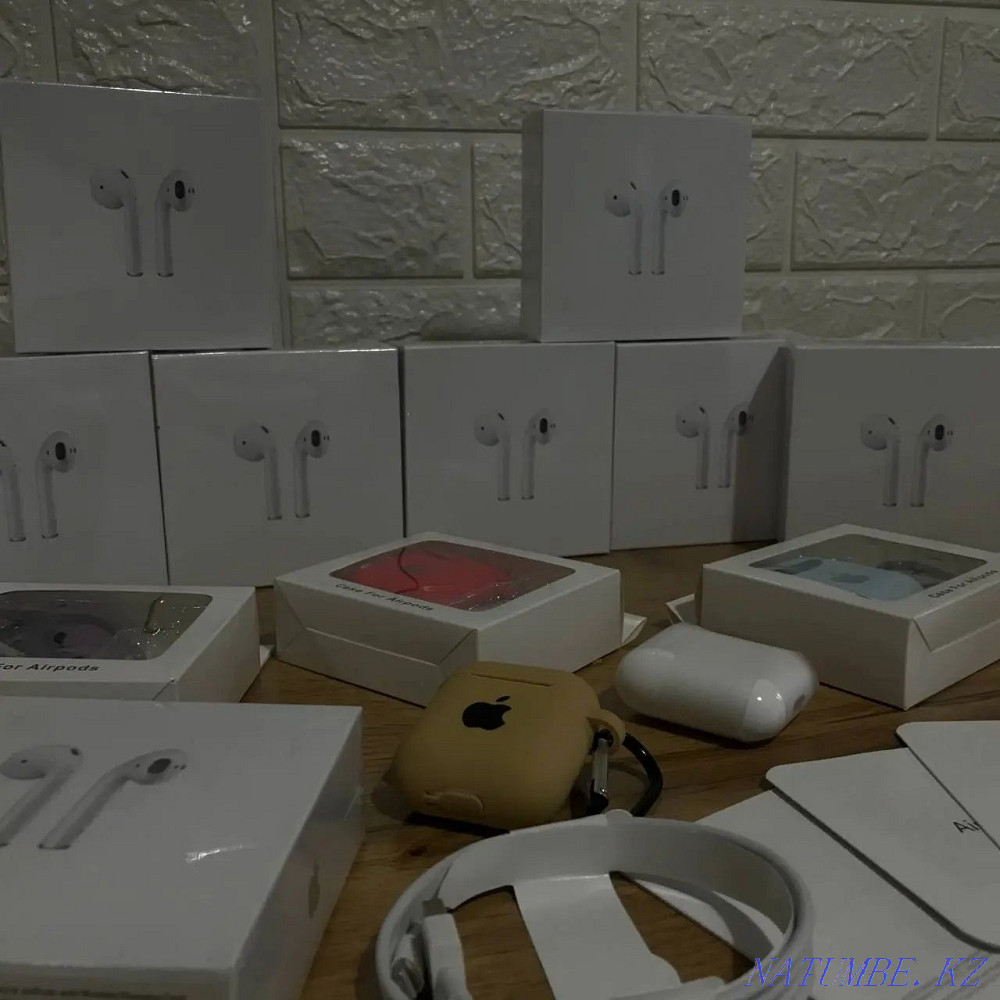 Airpods 2 lux premium качество и низкая цена . Беспроводной наушник!!! Атырау - изображение 5
