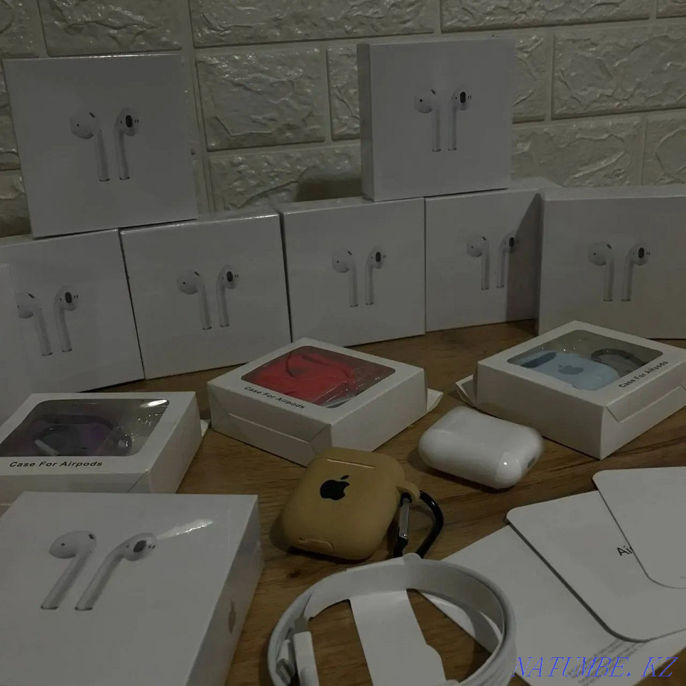 Airpods 2 lux premium качество и низкая цена . Беспроводной наушник!!! Атырау - изображение 7